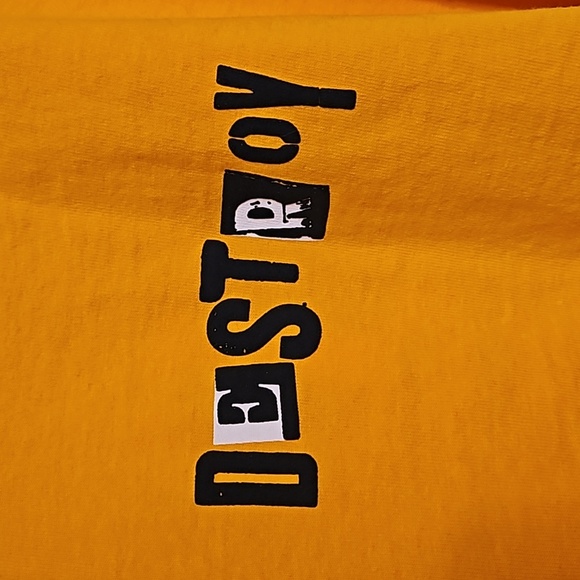 Spirit Jersey Street Wear Long Sleeve Rockefeller Puffy Print Shirt NWT - Picture 4 of 8